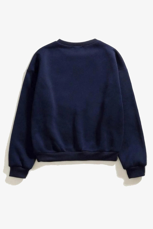 Kadın Grateful Baskılı Oversize Sweatshirt