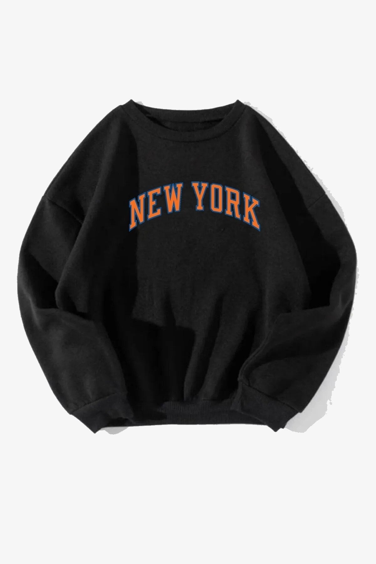 Unisex New York Baskılı Oversize Sweatshirt