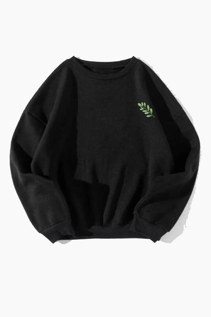 Unisex Baskılı Oversize Sweatshirt