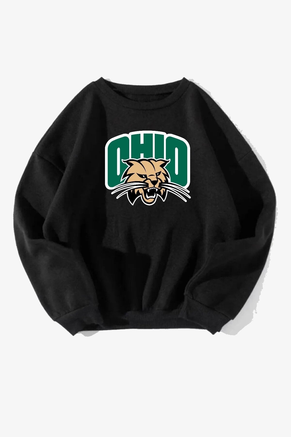 Unisex Ohıo Baskılı Oversize Sweatshirt