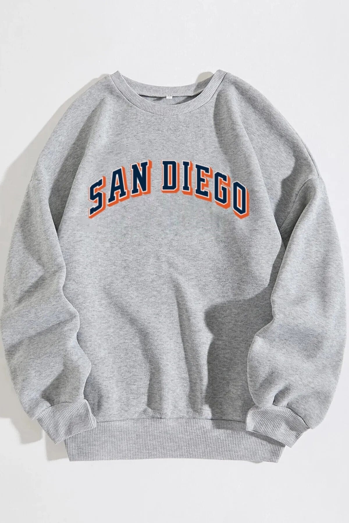 Unisex San Diego Baskılı Oversize Sweatshirt