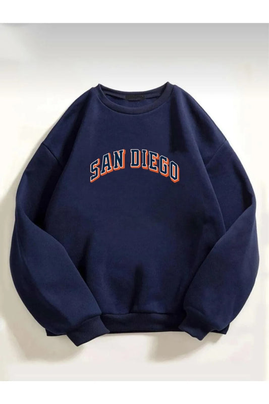 Baskılı Oversize Sweatshirt